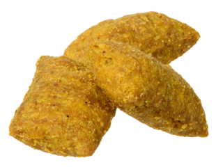 Brown stuffed animal pillows, treat on isolated background