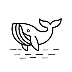 Obraz premium Whale icon image