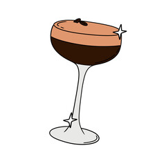 Espresso martini cartoon