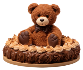 PNG Teddy Bear Cake cake dessert food.