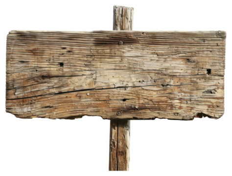 PNG Wooden sign letterbox weathered signboard.