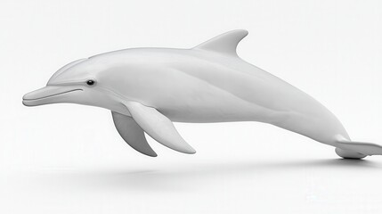 3D Render of a Dolphin Jumping Out of Water