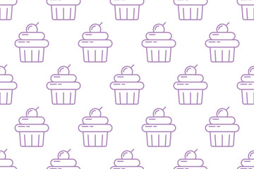 Food icon seamless pattern background