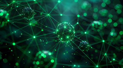 Digital background with abstract laser lines representing connectivity and data flow.