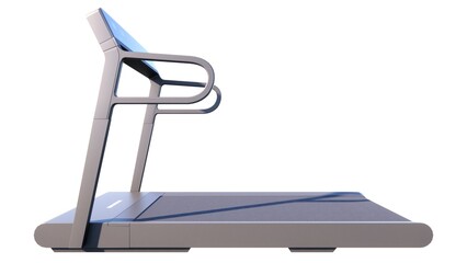 Illustration of a treadmill fitness equipment on a white background