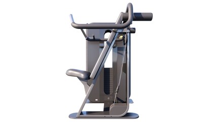 Illustration of fitness equipment on a white background