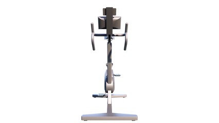 Illustration of fitness equipment on a white background