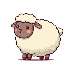 Obraz premium Variety of Cute Little Sheep Cartoon Characters on Transparent Background