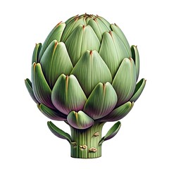 Obraz premium Artichoke isolated on white background