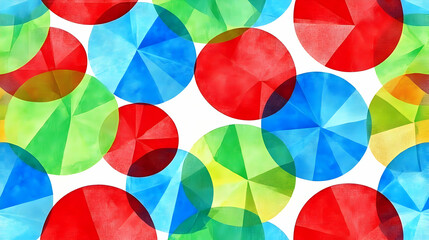 Abstract Background with Watercolor Circles