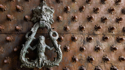 Porta decorativa in ferro. Palazzo Fieschi-Crosa di Vergagni.