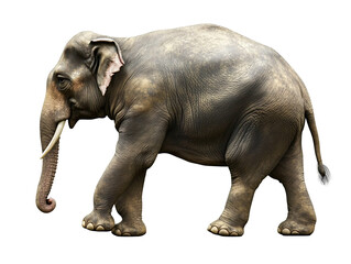 Obraz premium an elephant with tusks walking