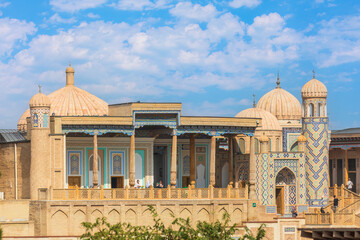 Samarkand, Uzbekistan - October. 10. 2024: Khazret-Khizr Mosque in Samarkand