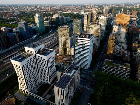 Financial center in the south of Amsterdam, The Netherlands