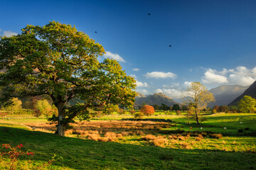 Beautiful landscapes of the Lake District in England, UK