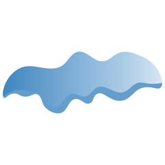 Snow Cap Illustration with Cartoon Design. Isolated on White Background.