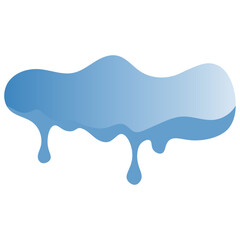 Snow Cap Illustration with Cartoon Design. Isolated on White Background.