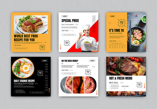 Restaurant Social Media Post Design
