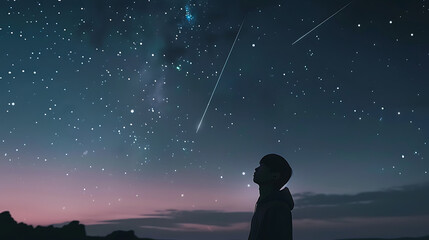 Anime Boy Listening to Music - Vibrant Digital Portrait