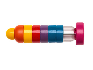 a colorful stacking toy