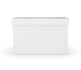 Box heavy duty double wall carton paper file storage, record storage, document storage, packing, moving, storing packaging box  3d render illustration.