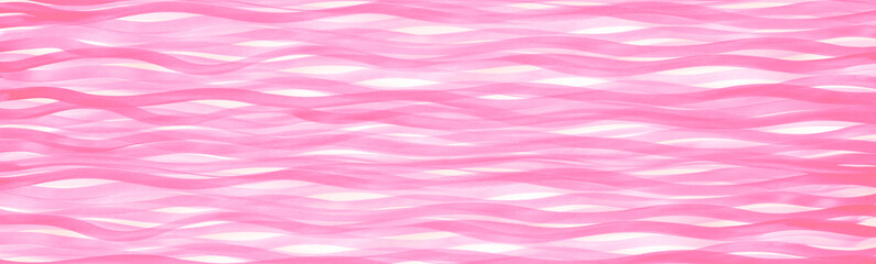 アナログの筆タッチを重ねたピンク色の横長バナー背景