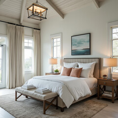 Fototapeta premium modern interior home interior bedroom interior