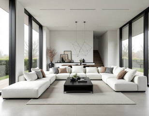 Fototapeta premium modern interior home interior living room interior bedroom interior