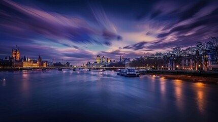 Obraz premium City of London at twilight