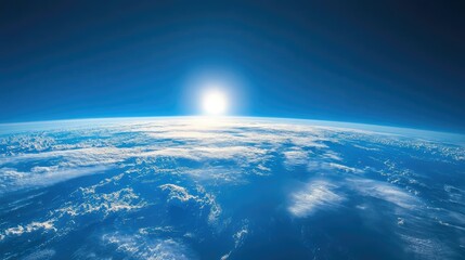 Fototapeta premium Glorious planet Earth showing Europe, blue oceans, and white clouds from space. Mesmerizing and calm cosmic view of our world.