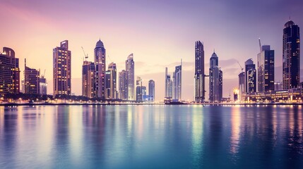 Naklejka premium City of London at twilight