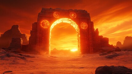 Glowing Desert Archway