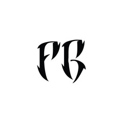 FG monogram logo design letter text name symbol monochrome logotype alphabet character simple logo