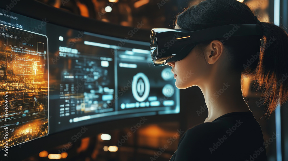 Poster experience the future with intuitive technology. interfaces are changing how we interact, making eve