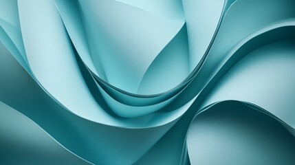 Cool Toned Layers with Soft Blue Gradients