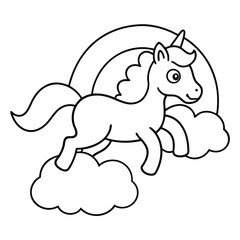  Rainbow Unicorn Vector Coloring projects.