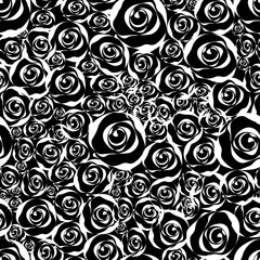 Vintage seamless pattern with roses