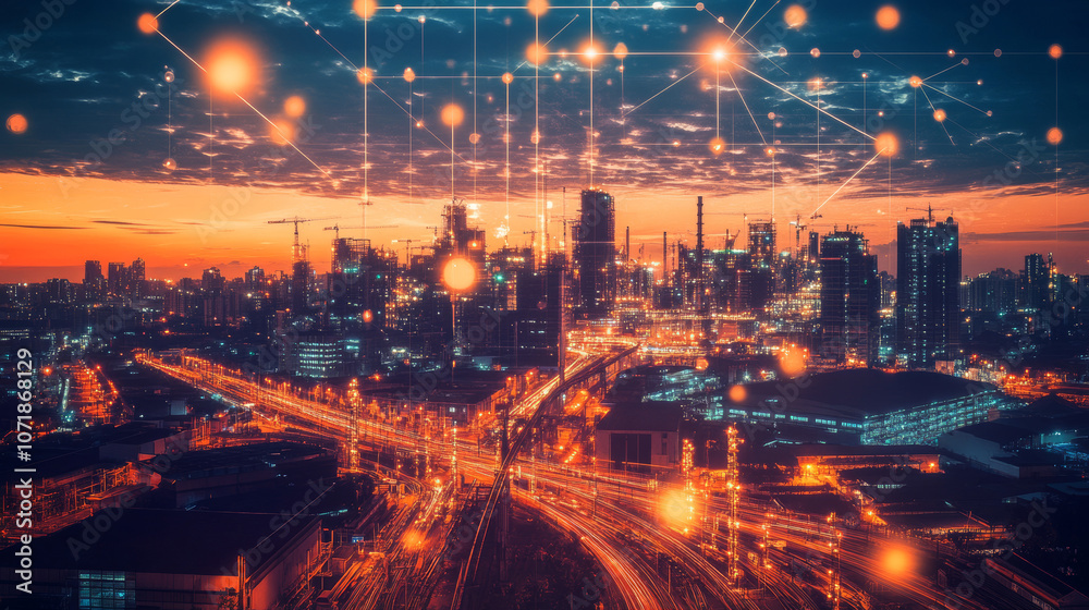 Poster smart factories use automation and share data to make manufacturing more efficient and effective.