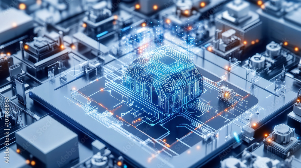 Poster smart factories use automation and share data to make manufacturing more efficient and effective.