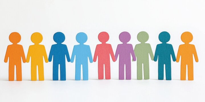 Colorful paper figures represent unity and diversity in a vibrant community.