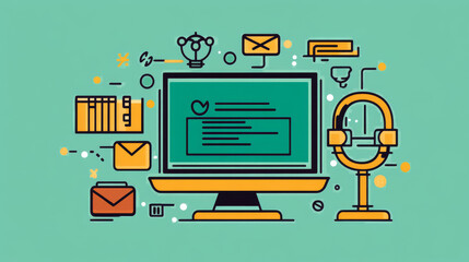 This icon represents internet law, made with computer code. It shows how law is used online, like getting legal advice or understanding digital services.