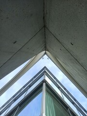 Obraz premium corner glas of a modern building