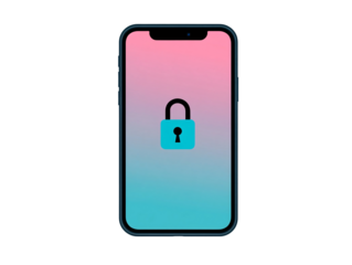 a cell phone with a lock on the screen