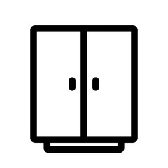 Furniture icon for web. Cabinet outline icon