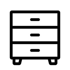 Furniture icon for web. Cabinet outline icon