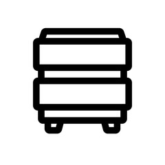 Furniture icon for web. Cabinet outline icon