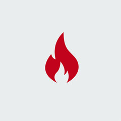 Fire icon flat vector design