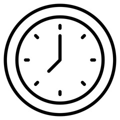 Clock  Icon Element For Design