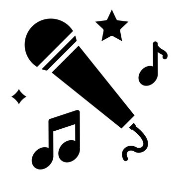 Karaoke  Icon Element For Design