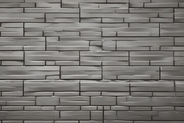 Obraz premium Gray brick wall Generative AI 